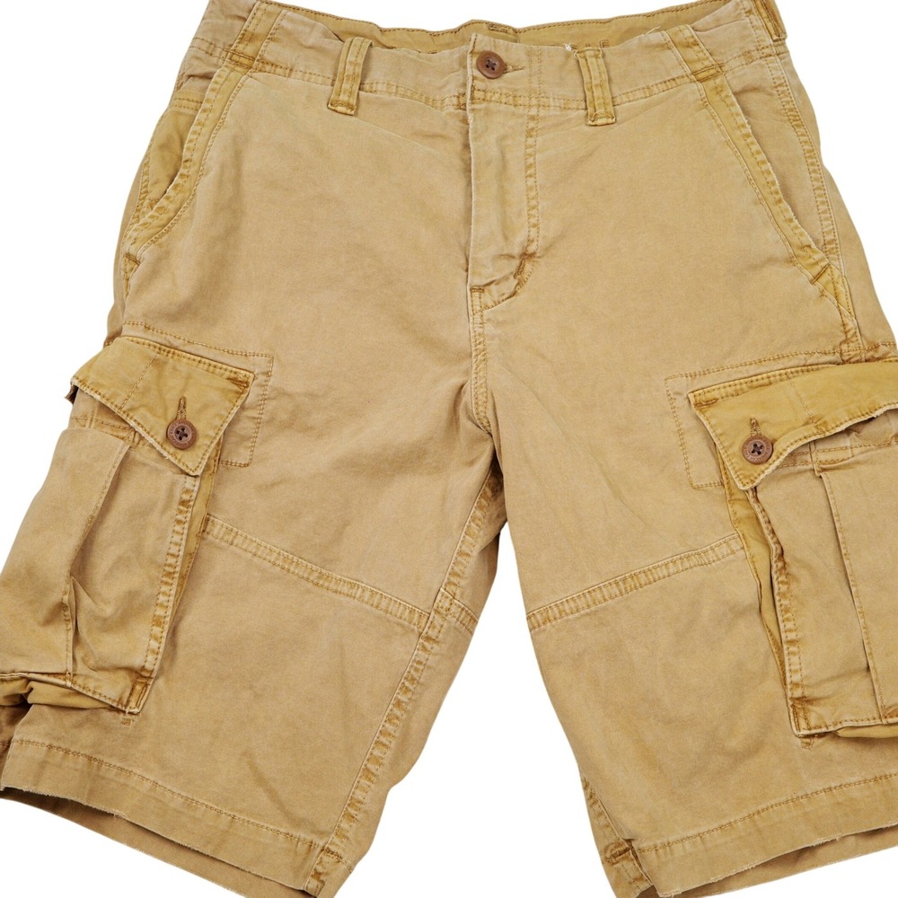 American Eagle Cargo Shorts Men 30 Tan Khaki NEXT‎ Level Flex Cotton Stretch